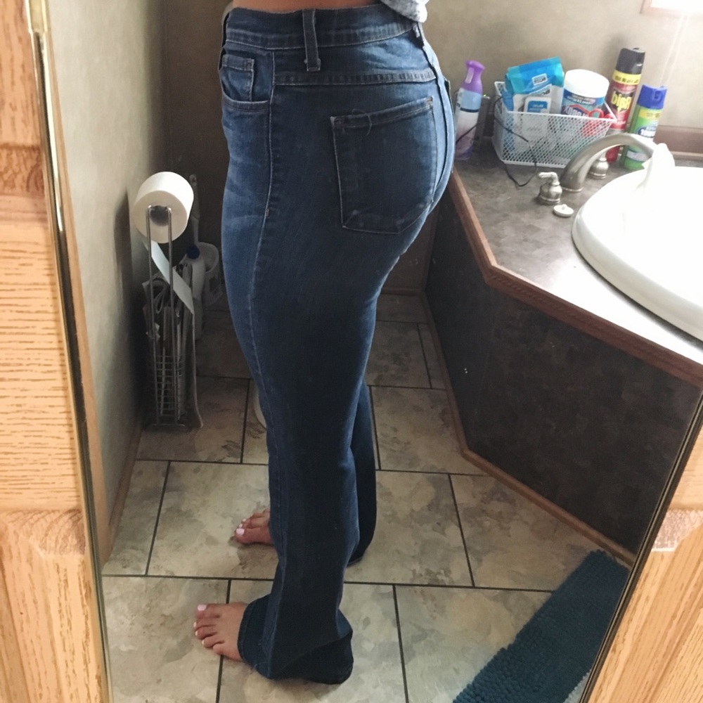 Flying Monkey Dark Wash Flare Jeans